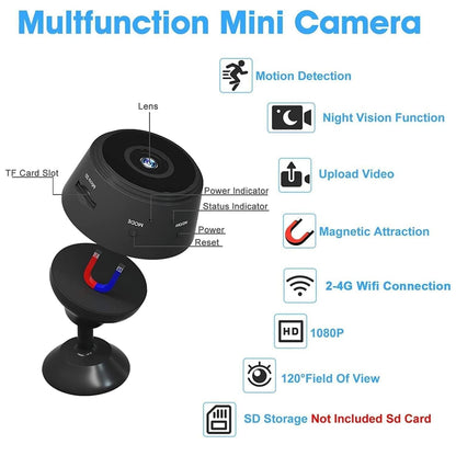 Mini Wireless WiFi Cameras with Indoor Video Recorder